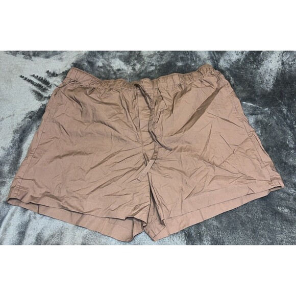 LARGE Skims Men's Cotton Poplin Sleep Shorts BO-SHO-6341M UMBER